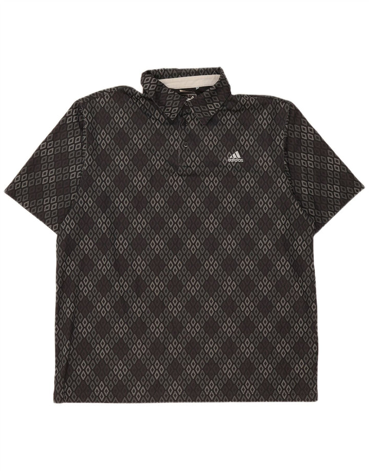 Мужская рубашка-поло Adidas Climacool 2XL, черный полиэстер Argyle/Diamond