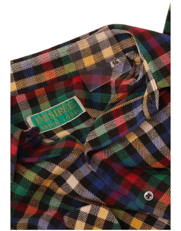 Мужская фланелевая рубашка Desiree, размер 16, большая разноцветная клетка