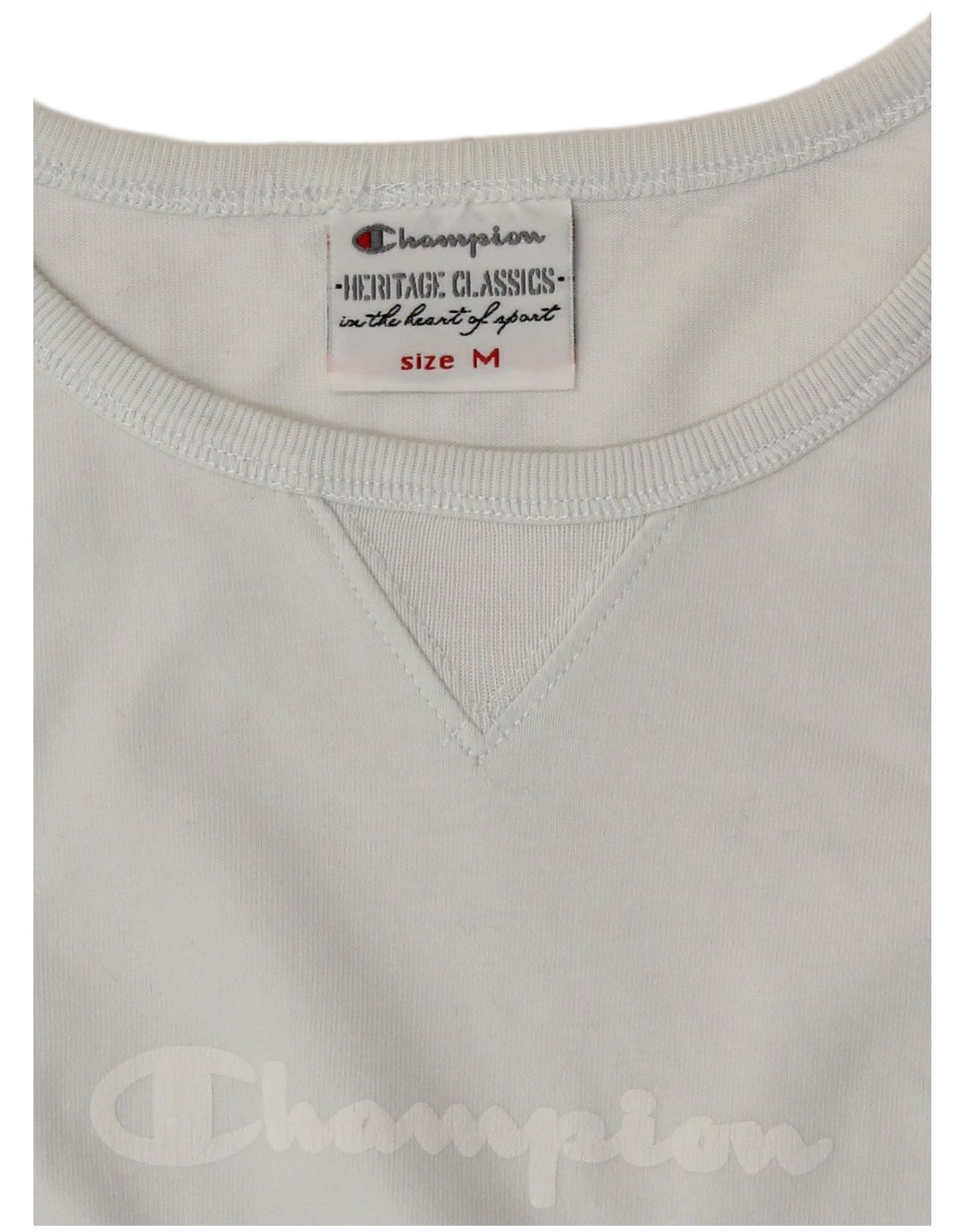 Женский топ Champion Heritage Classics с графическим рисунком, длинный рукав, Великобритания 12, средний синий цвет