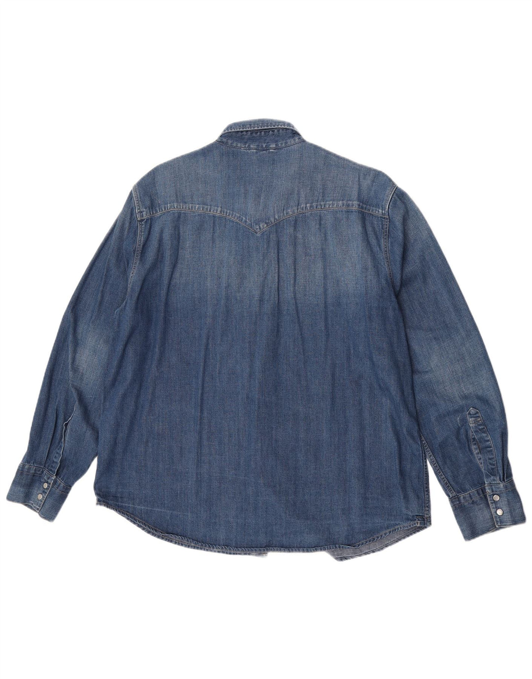 Мужская джинсовая рубашка Levi's 2XL, синяя, хлопок