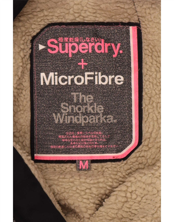 Женская ветровка с капюшоном Superdry Windparka UK 14, средний темно-синий