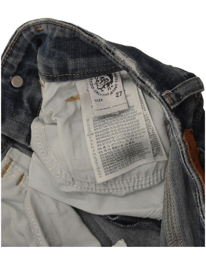 Женские прямые джинсы Diesel W27 L30, синий хлопок