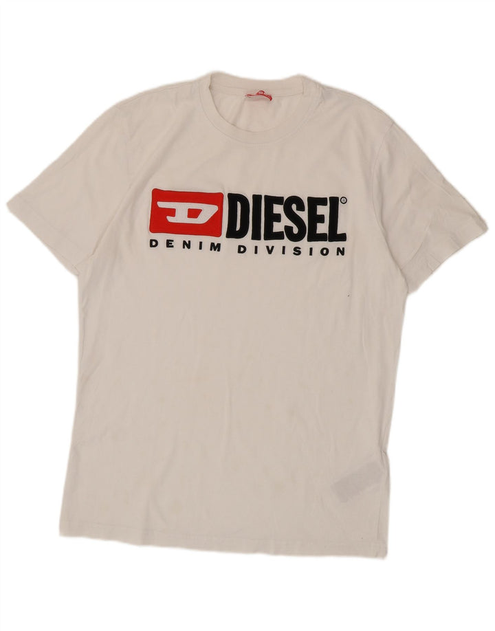 Мужская футболка с рисунком Diesel Top XL, белый хлопок
