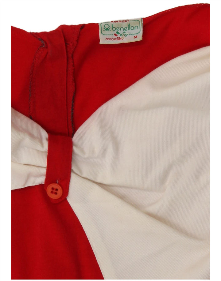 Женская блузка Benetton Top UK 14 Medium Red Colorblock