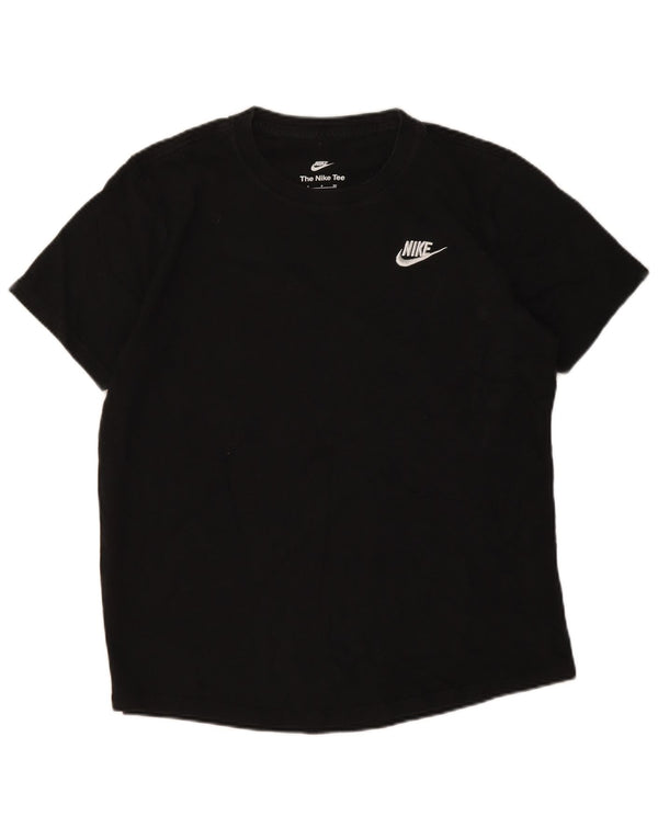 Женская футболка Nike Top UK 10, маленькая, черная, хлопковая