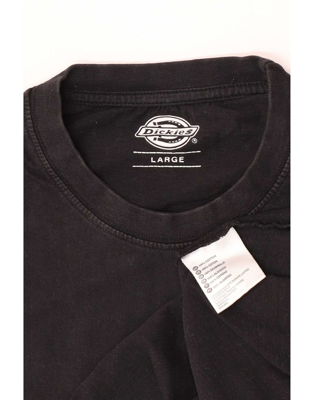 Мужская футболка Dickies, большой черный хлопок
