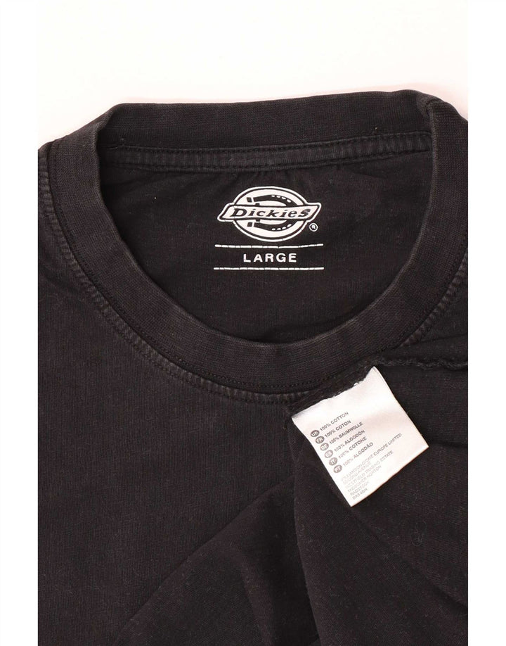 Мужская футболка Dickies, большой черный хлопок
