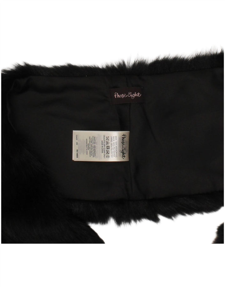 Женский шарф-палантин из искусственного меха Phase Eight, один размер, черный полиэстер, зима