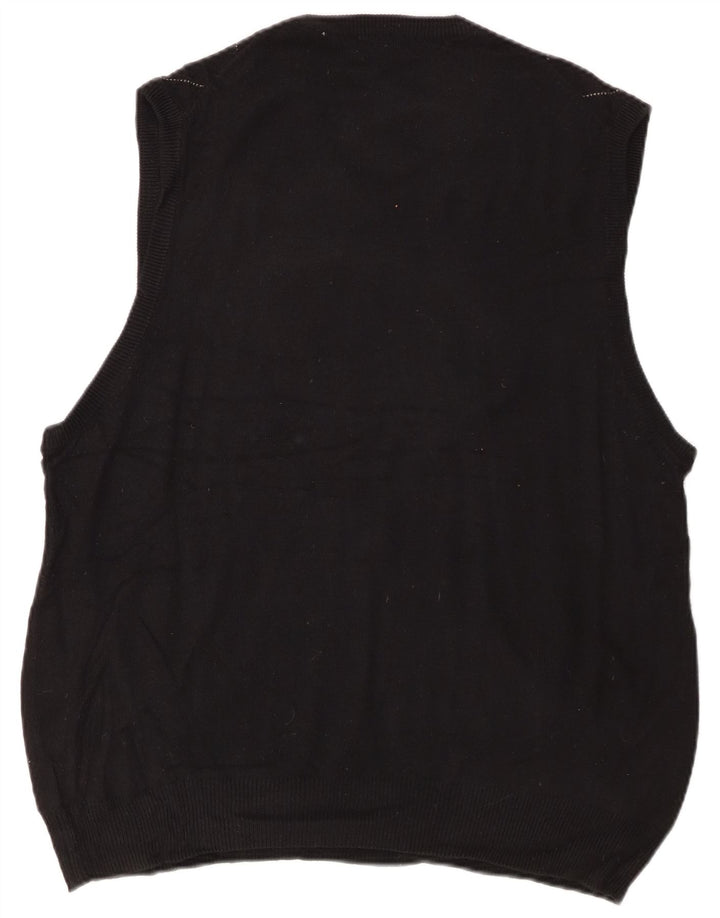 Мужская майка-майка DOCKERS, большая черная акрила с ромбами и бриллиантами