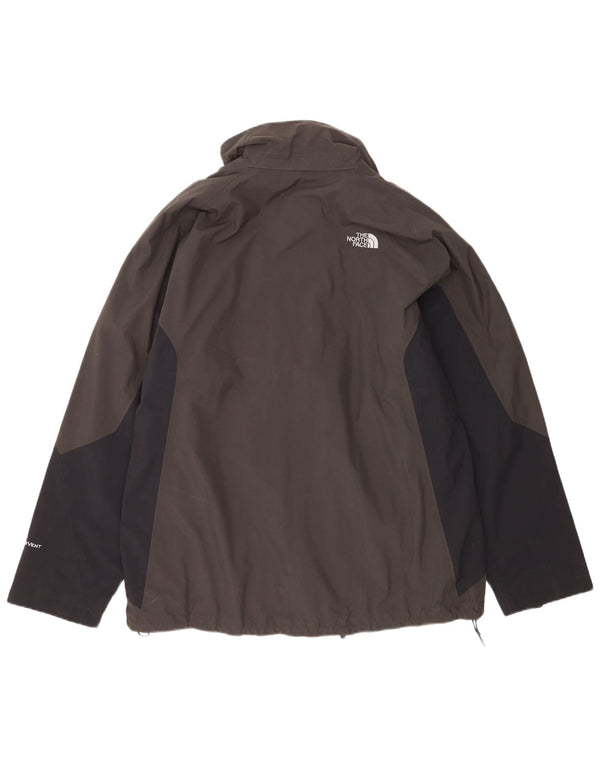 Мужская ветровка The North Face UK 42 XL, серый нейлон с цветными блоками