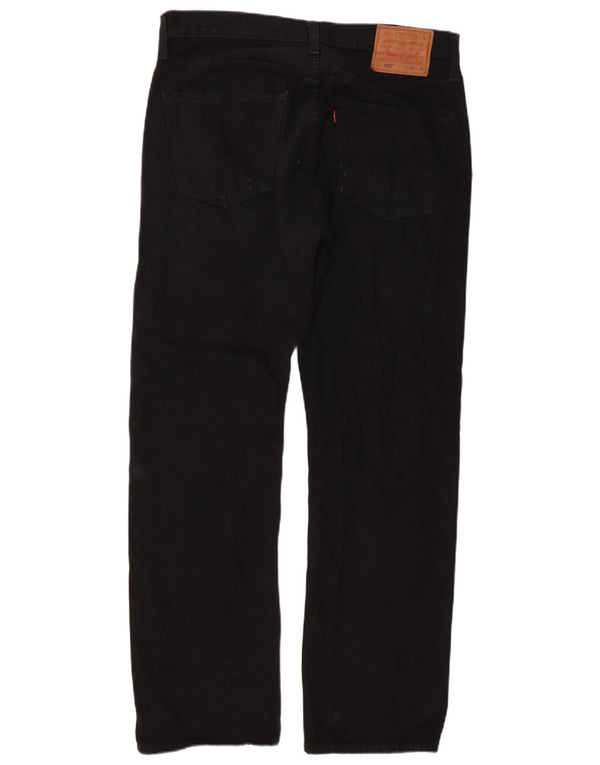 Мужские прямые джинсы Levi's 501 W34 L30, черный хлопок