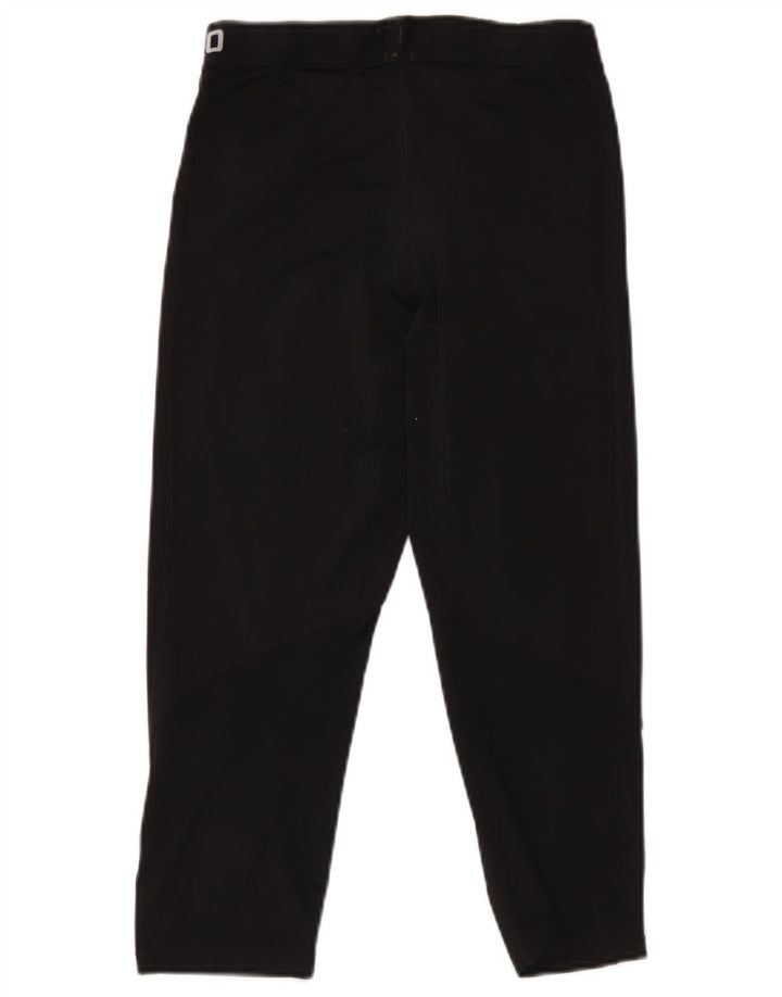 Женские спортивные брюки-капри с графическим рисунком Nike UK 12, средний черный полиэстер