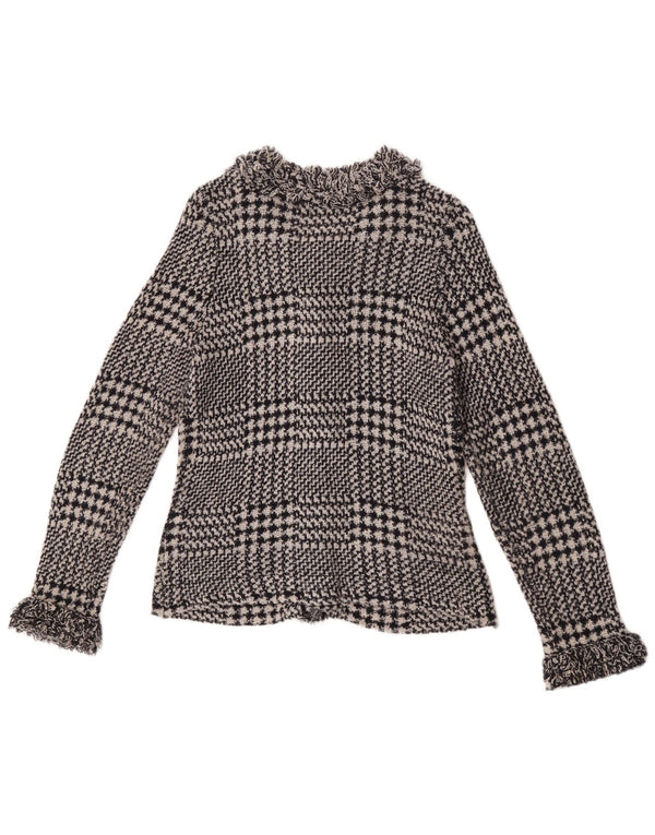 Женский кардиган Marks & Spencer UK 12, средний темно-синий с узором «гусиные лапки»