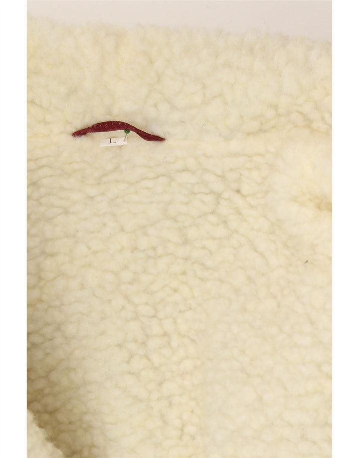 Винтажная женская замшевая куртка оверсайз из шерпа, Великобритания, 16, большая бордовая кожа