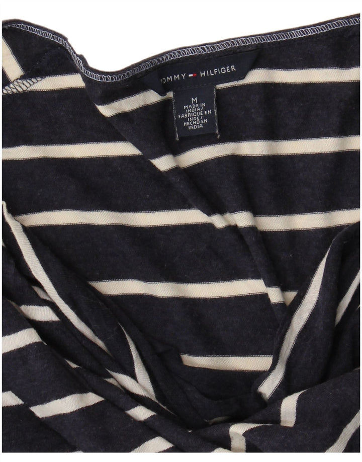 TOMMY HILFIGER Женская футболка Top UK 14 Medium Navy Blue в полоску