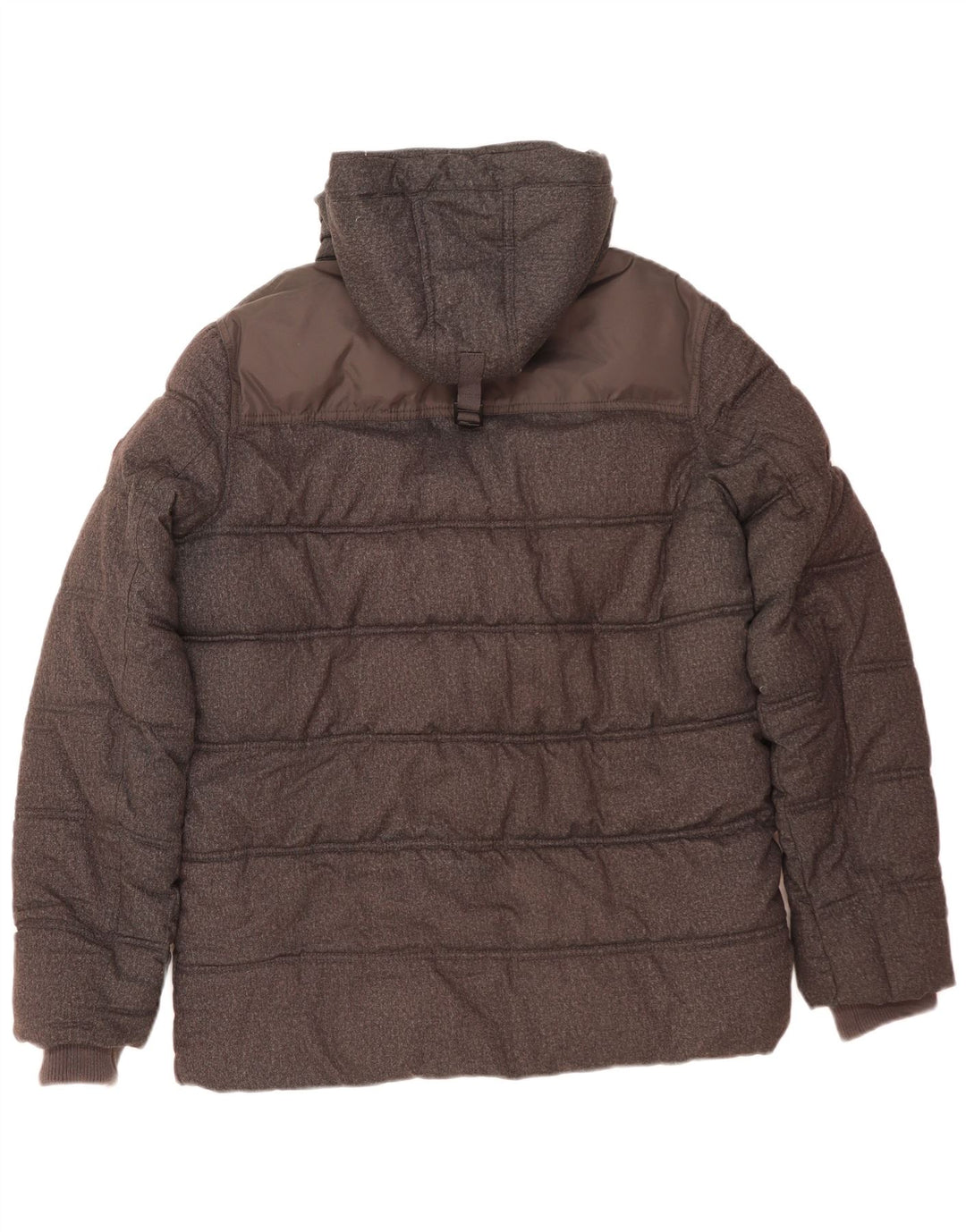 Мужская утепленная куртка с капюшоном Tommy Hilfiger UK 40, большая серая, полиэстер