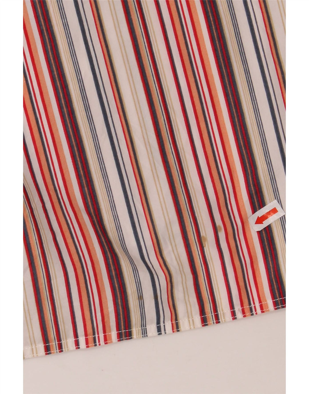 TOM TAILOR Мужская рубашка с коротким рукавом 2XL, хлопок в разноцветную полоску