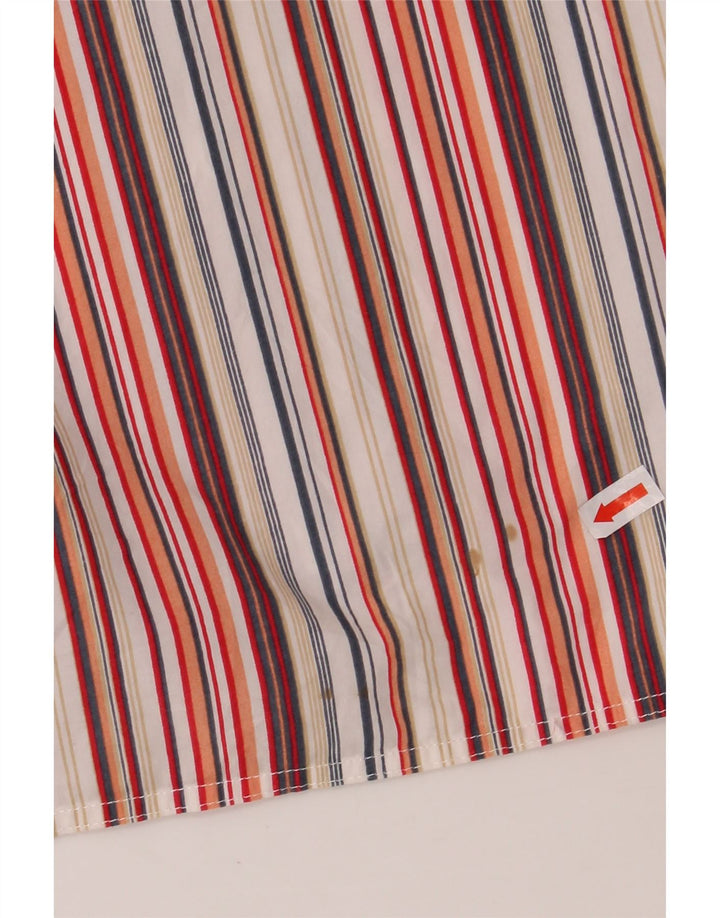 TOM TAILOR Мужская рубашка с коротким рукавом 2XL, хлопок в разноцветную полоску