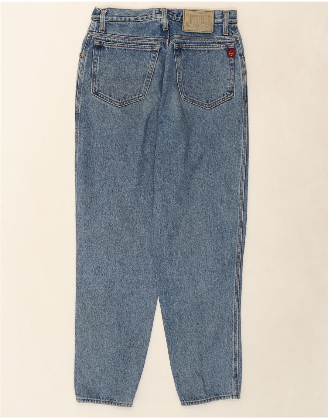 OUTSIDER Womens Tapered Jeans W31 L29 Blue Cotton Vintage Outsider and Second-Hand Outsider from Messina Hembry 