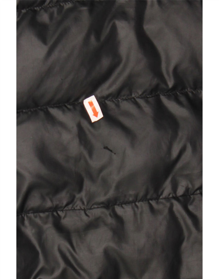 ADIDAS Утепленная куртка с капюшоном для мальчиков 9-10 лет, черный полиэстер