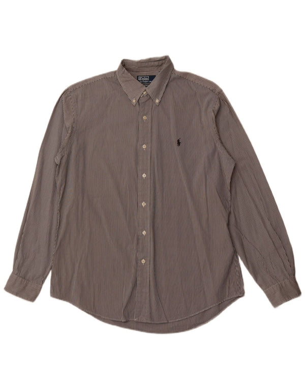 Мужская рубашка на заказ POLO RALPH LAUREN, большая черная полоска, хлопок