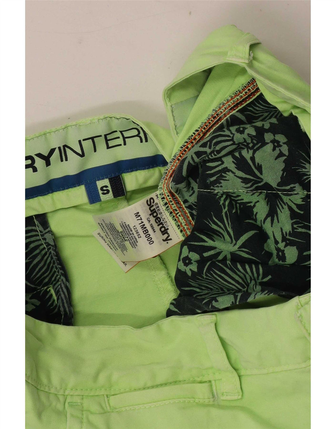 Мужские шорты-чиносы Superdry, маленькие, W29, зеленые, хлопок
