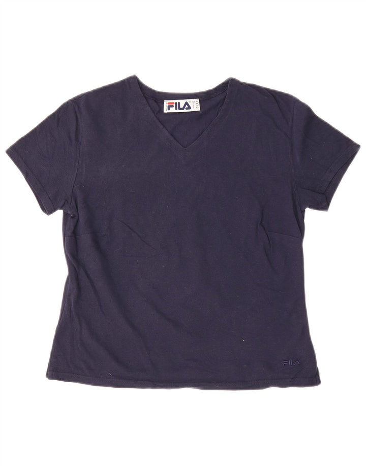 Женская футболка FILA Top IT 44 Medium Navy Blue Хлопок