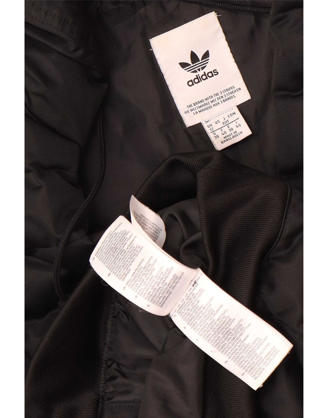 Женская утепленная куртка Adidas UK 12, средний черный полиэстер