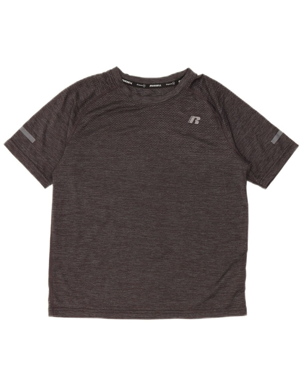 Футболка RUSSELL ATHLETIC для девочек Dri-Power, 10–11 лет, большая, серая