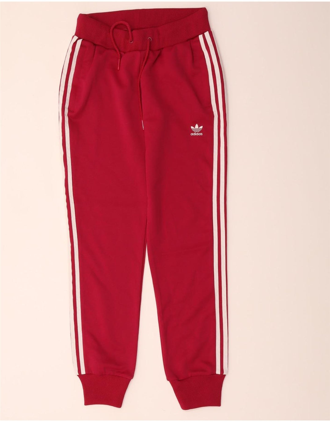 Adidas Женский спортивный костюм Брюки Джоггеры IT 42 Маленький красный полиэстер