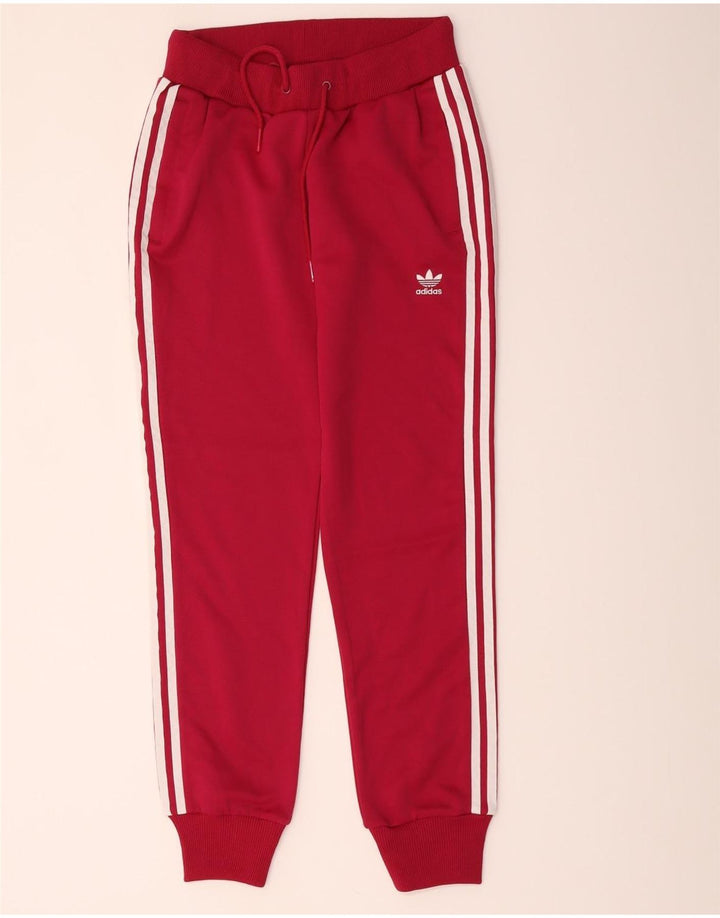 Adidas Женский спортивный костюм Брюки Джоггеры IT 42 Маленький красный полиэстер