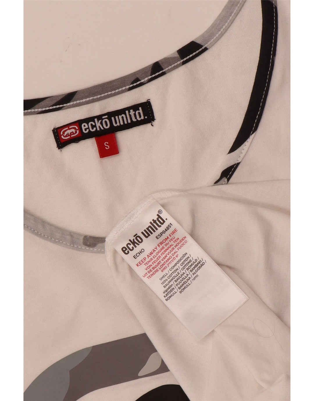 Мужской жилет с рисунком Ecko Unltd, маленький белый хлопковый топ