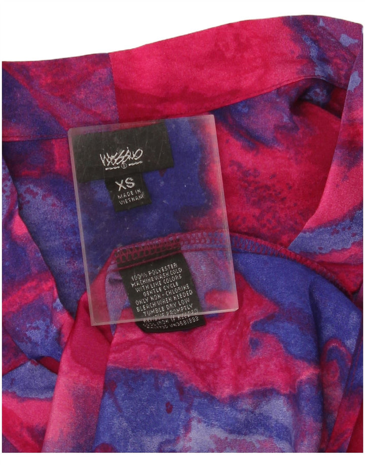 MOSSIMO Женская удлиненная блузка-рубашка оверсайз UK 6 XS Разноцветная