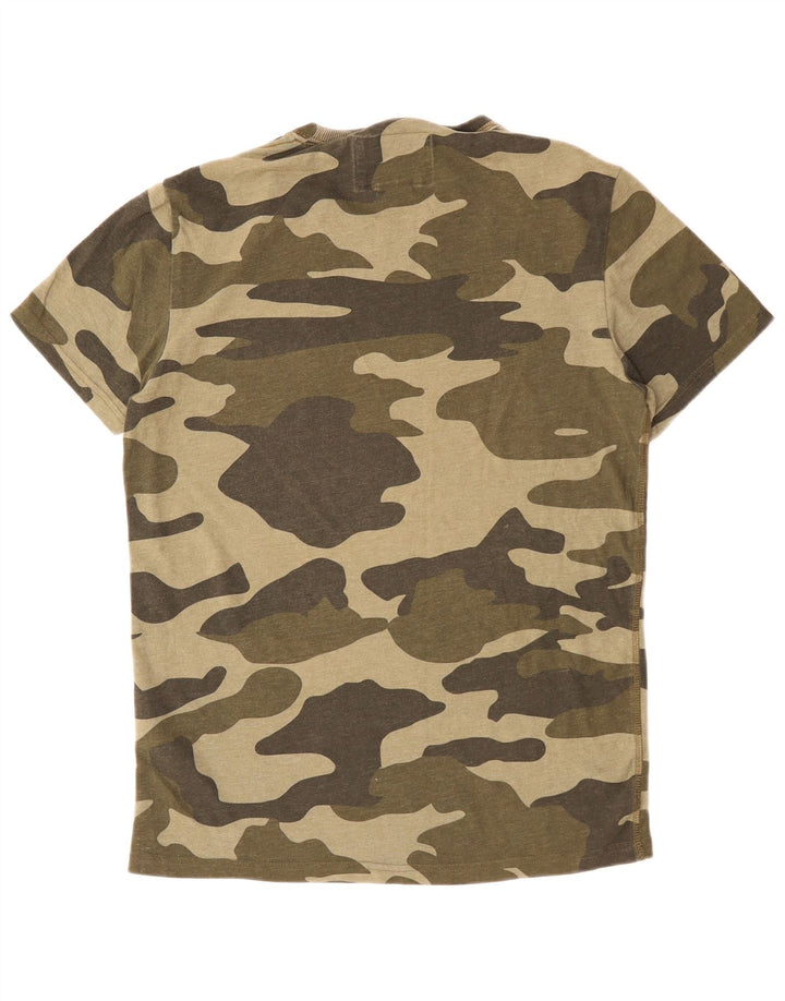 Мужская футболка Superdry Top Medium Khaki Camouflage Cotton