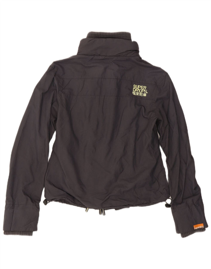 Женская ветровка SUPERDRY UK 16, большой серый нейлон