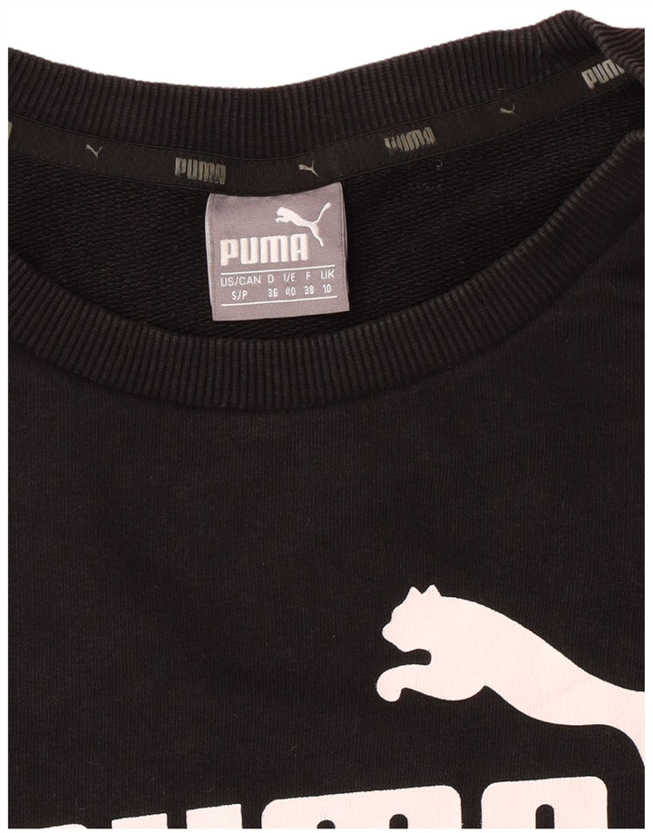 Женский свитер оверсайз с рисунком PUMA UK 10, маленький черный