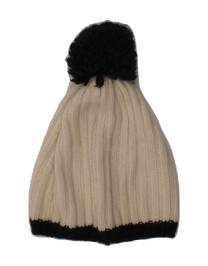 CANADIENS Mens Knit Bobble Hat One Size Off White Colourblock Winter Vintage Canadiens and Second-Hand Canadiens from Messina Hembry 