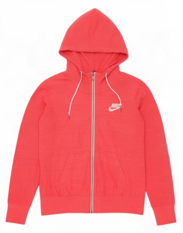 Женский свитер с капюшоном на молнии Nike UK 18 XL, хлопок с розовыми крапинками