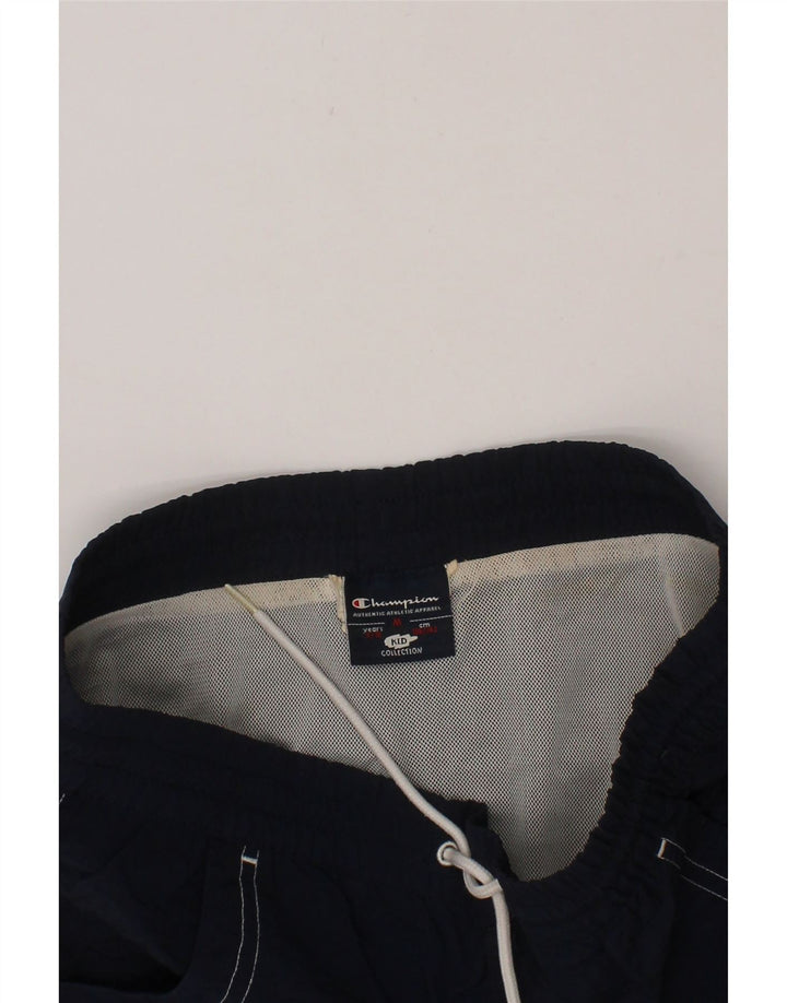 CHAMPION Boys Swimming Shorts 9-10 Years Medium  Navy Blue Vintage Champion and Second-Hand Champion from Messina Hembry 
