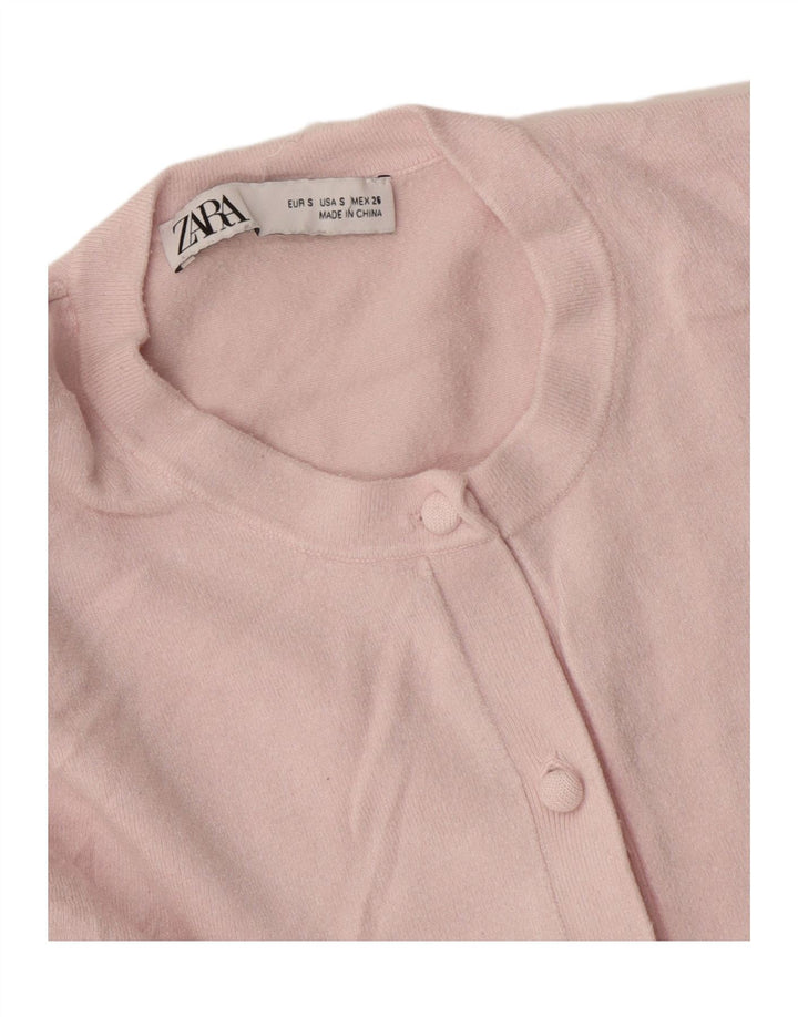 Женский кардиган Zara UK 10, маленький розовый