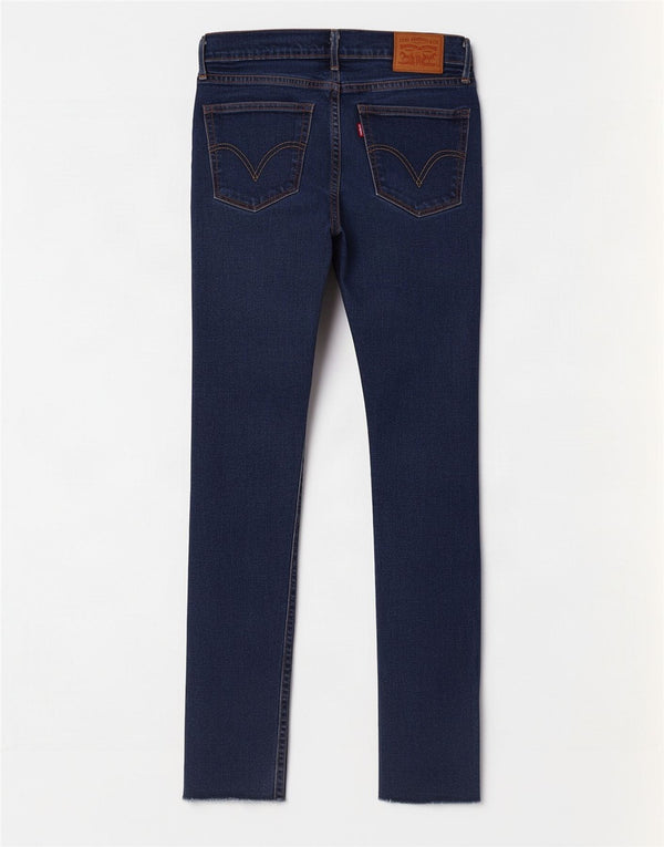 Женские джинсы скинни Levi's W28 L29, темно-синий, хлопок