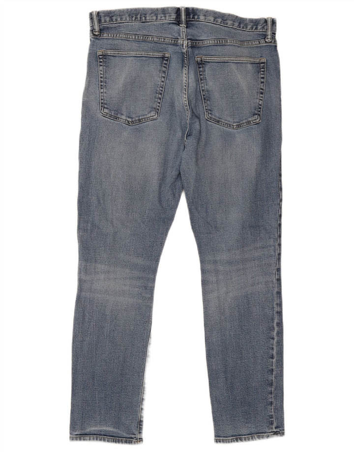 Мужские джинсы скинни Gap W34 L30 синие, хлопок