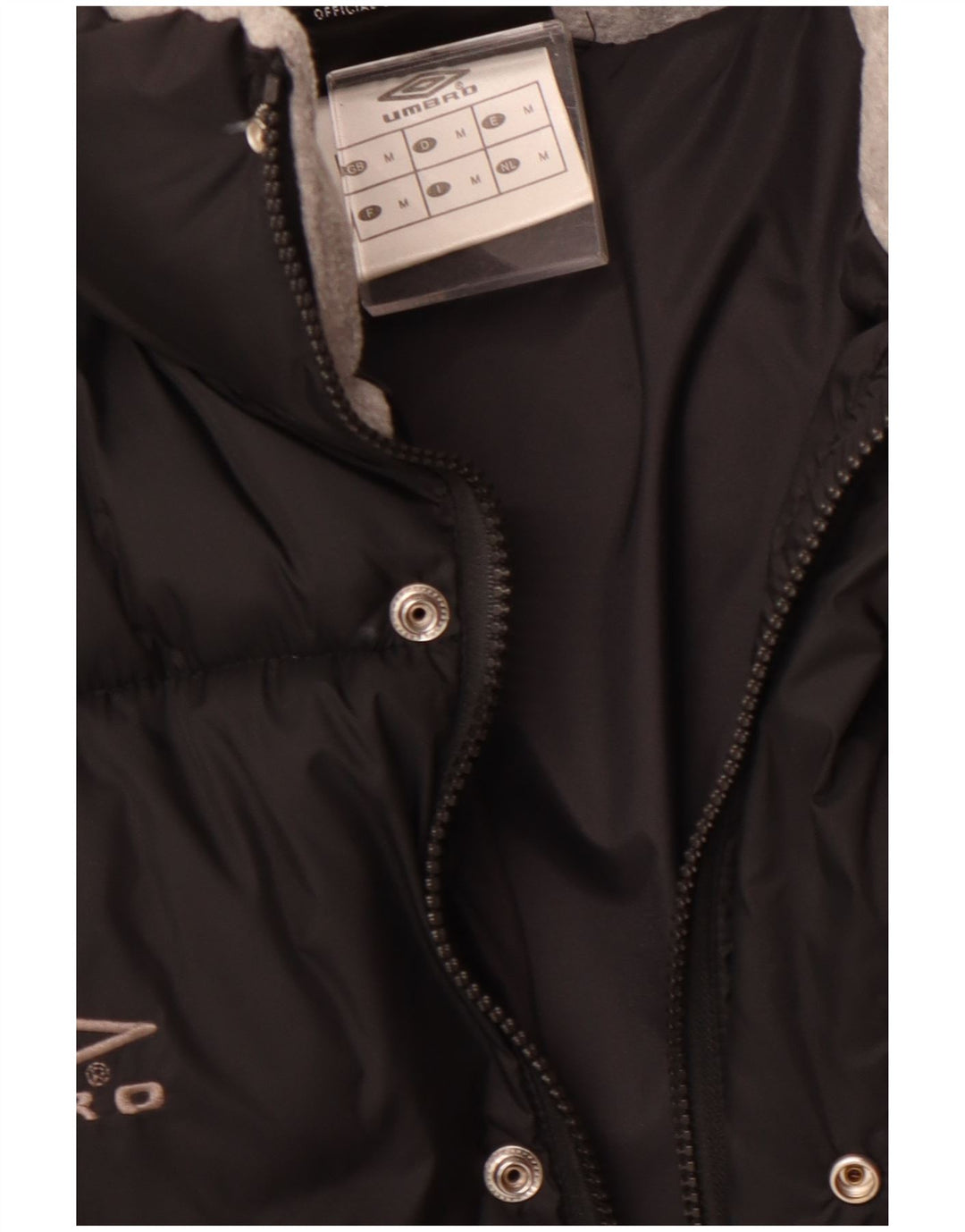 Мужская стеганая куртка Umbro UK 38, средний черный нейлон