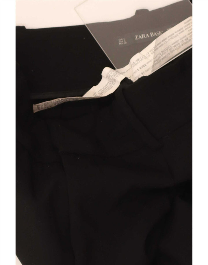 Женские костюмные брюки Zara, маленькие W26 L27, черные, полиэстер