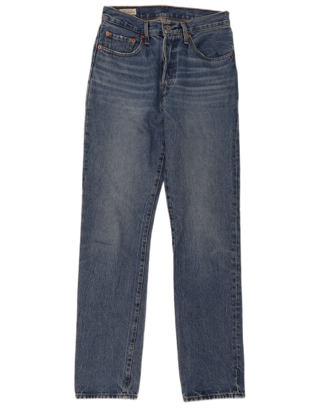 Женские прямые джинсы Levi's 501 W26 L32 синие, хлопок