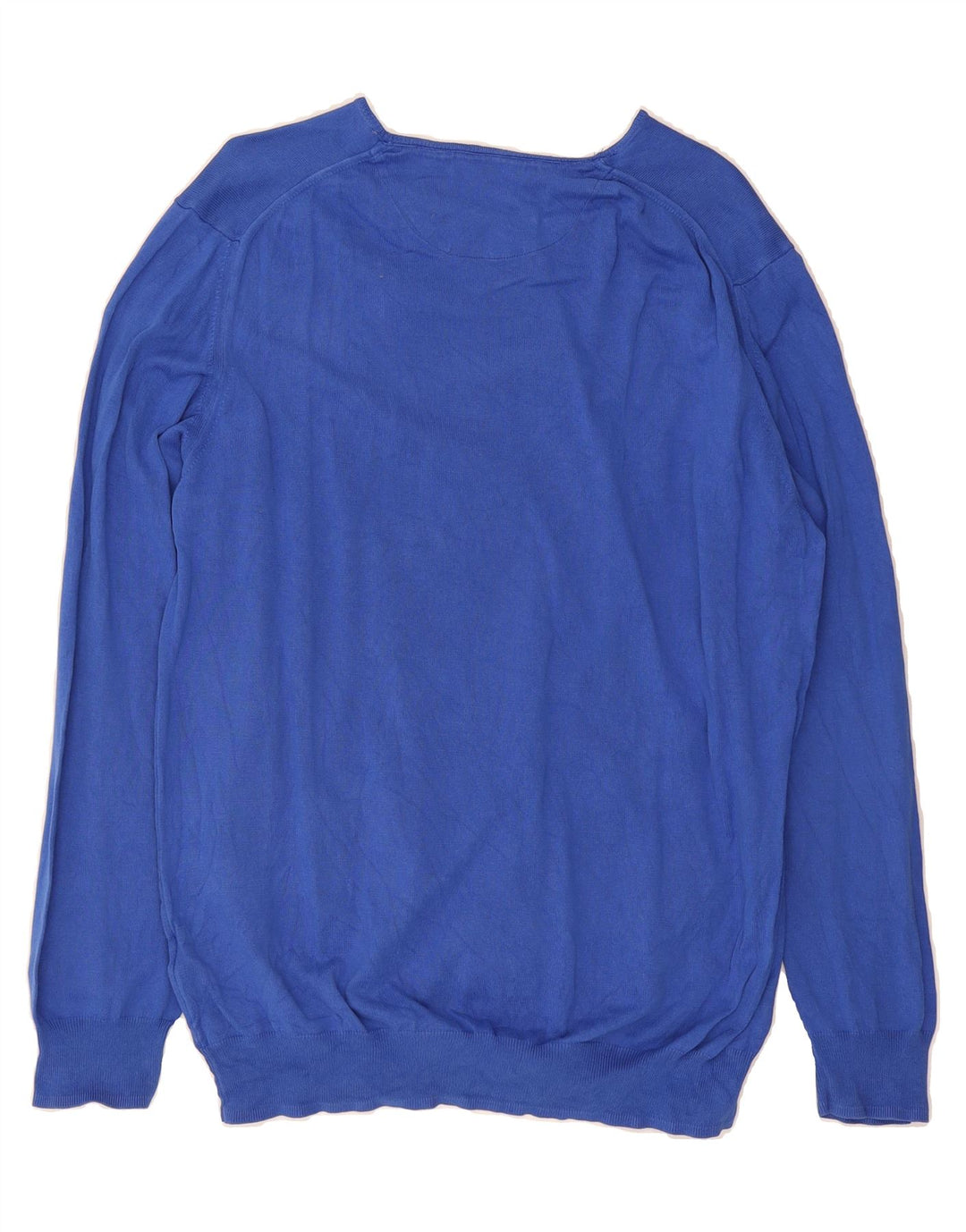 ZARA Mens Crew Neck Jumper Sweater XL Blue Cotton Vintage Zara and Second-Hand Zara from Messina Hembry 