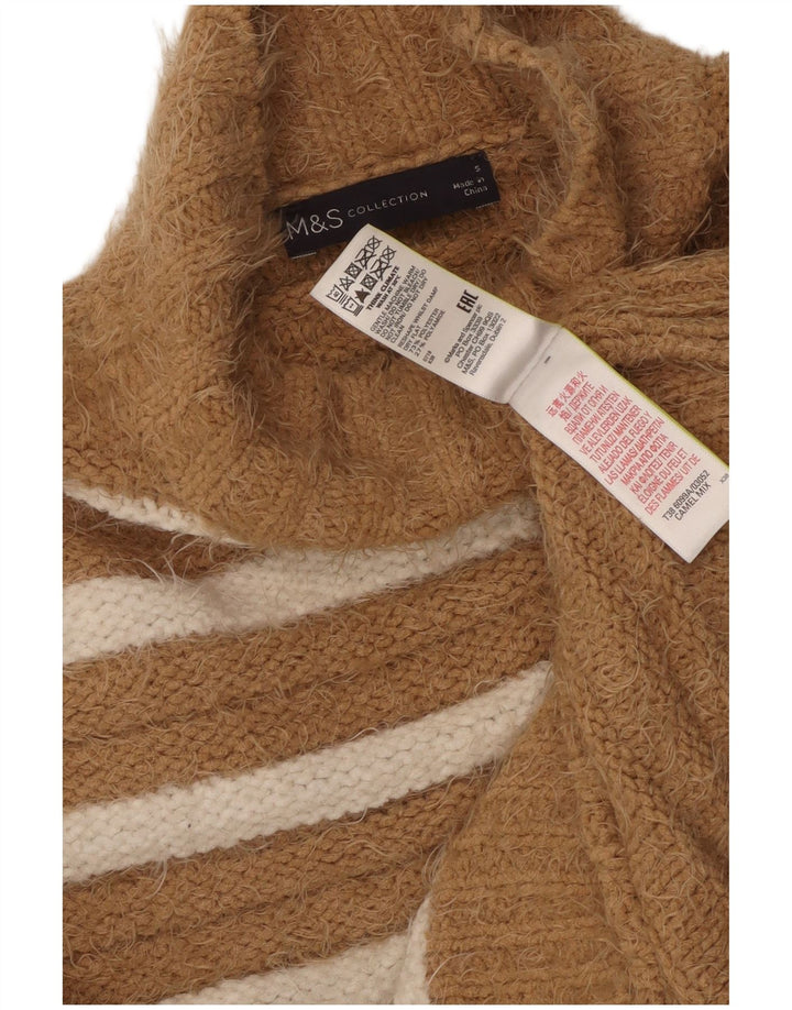 Женский джемпер с высоким воротником MARKS & SPENCER, UK 10, маленький коричневый