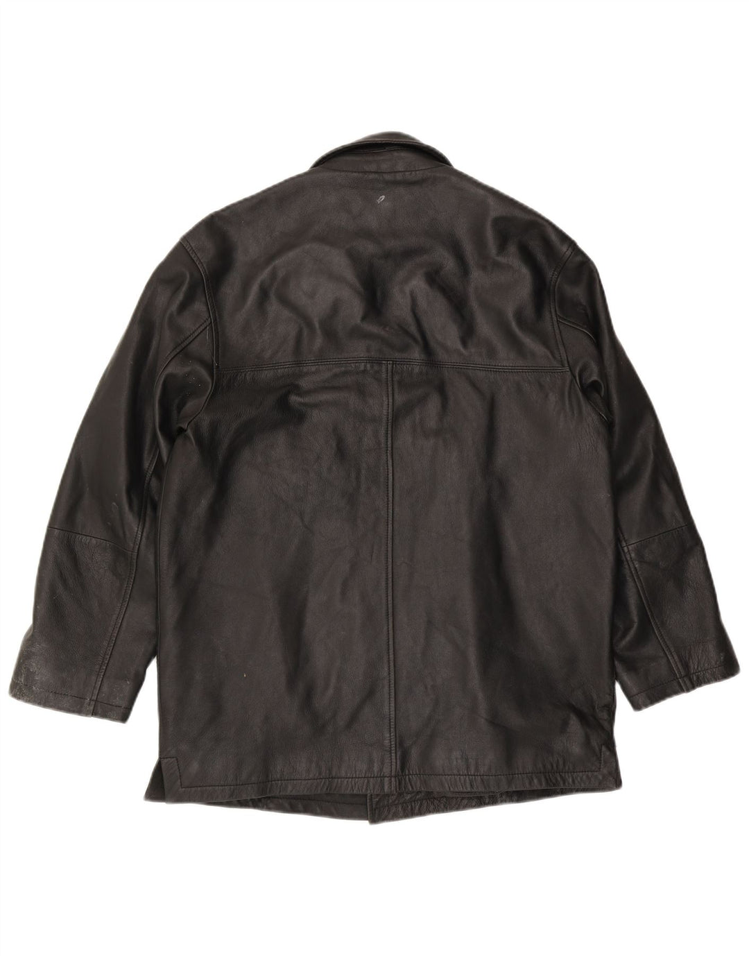 Мужская кожаная куртка Kartel UK 40, большая черная