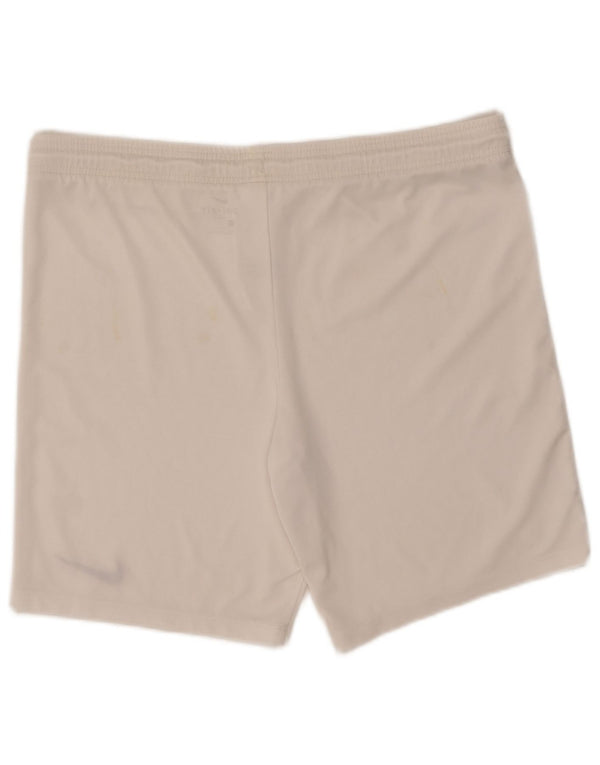 Мужские спортивные шорты Nike Dri Fit, большие белые, полиэстер