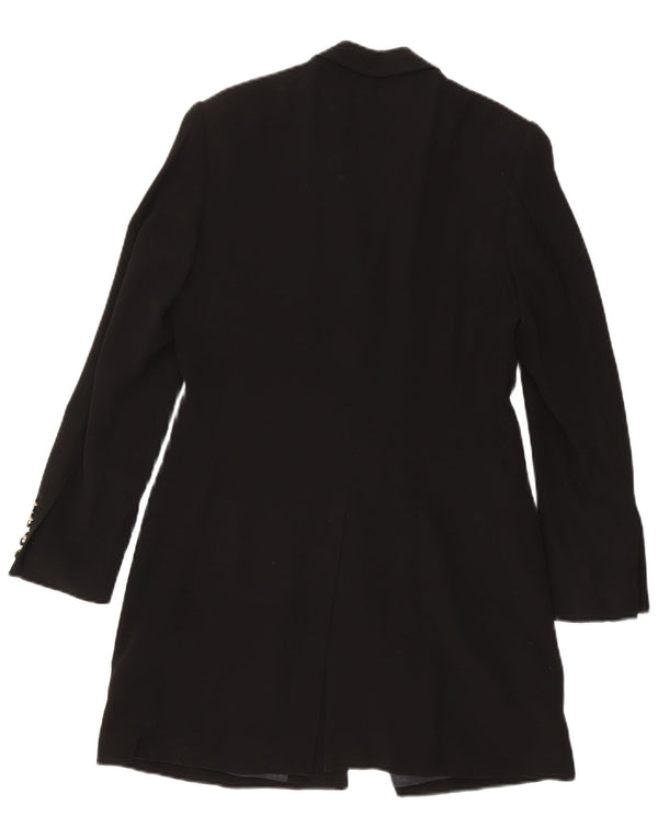 Betty Barclay Womens 4 Button Longline Blazer Jacket UK 12 Medium Black
